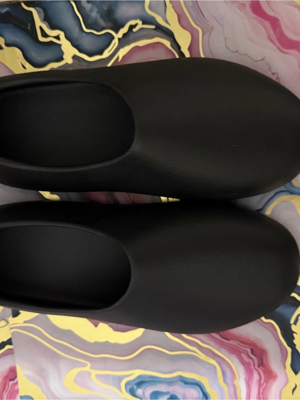 Yeezy Men's Black Slip-On Foam Loafers